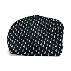 Kickee Pants Black and Blue Kids puppy print crib sheet